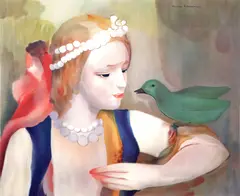 Marie Laurencin, Tânără îndrăgostită, cromolitografie