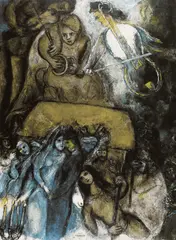 Nuntă by Marc Chagall, cromolitografie, sold Jan 2024