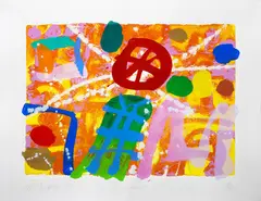 Albert Irvin, O’Connell, screenprint, 50/225, published by Advanced Graphics, London