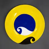 Patrick Caulfield, Ipanema, fine bone China plate, 1992, 203/500, from the set of 6 Art Plates commissioned by the National Art Collections Fund and Wedgwood