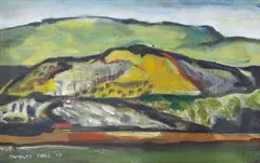 Untitled Landscape by Charles Herbert Smales Tole, oil on board, sold Sep 2026