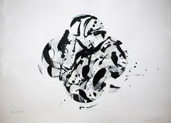 Max Gimblett, Pearl of the Pacific, oil and graphite on paper