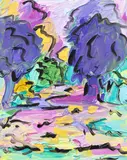 Kirstin Carlin, Amberly, oil on board
