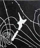 Richard Lewer, Weather Map 85: 31 October, enamel on jute