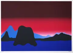 Michael Smither, From the Sea, colour screenprint, 4/50