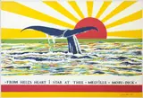 Stanley Palmer, From Hells Heart I Stab At Thee, Melville, Moby-Dick, colour screenprint