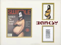 Banksy, The Naked Truth/Barely Legal, rare original full-issue framed Swindle Magazine, January, 2006