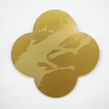 Max Gimblett, Remembrance, silkscreen-print on lacquered brass quatrefoil