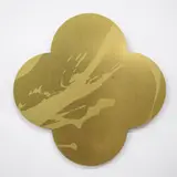Max Gimblett, Remembrance, silkscreen-print on lacquered brass quatrefoil
