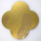 Max Gimblett, Remembrance, silkscreen-print on lacquered brass quatrefoil