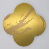 Max Gimblett, Remembrance, silkscreen-print on lacquered brass quatrefoil