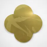 Max Gimblett, Remembrance, silkscreen-print on lacquered brass quatrefoil