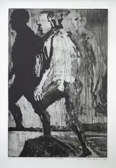 Euan MacLeod, Climbing Figure, etching, 15/30
