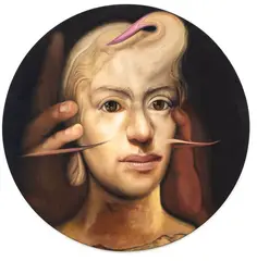 Paul Jackson, Medusa, oil on board