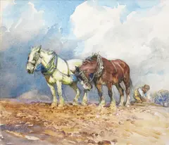 Lucy Kemp-Welch, Spring, watercolour