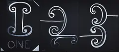 Colin McCahon, Koru 1, 2, 3 (1965), poster print