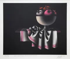 Mario Avati, Elles Sont Parfois Rouges, Parfois Vertes, mezzotint, 3/11