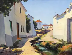 Peter Brown, In La Zubia, near Granada, oil on canvas