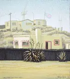 Tony Ogle, Foxton By The Sea, acrylic on board