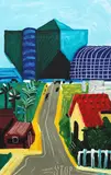 David Hockney, Hancock St., West Hollywood I, lithograph, collectors edition