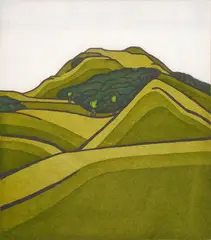Fassett Burnett, Herekino, screenprint, 7/15