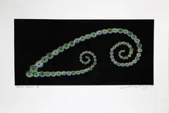 Sally Tagg, Kina Koru, colour print, 1/10