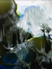 Suzanne Goldberg, Untitled, oil on board
