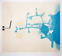 Victor Pasmore, Blue Fantasy, screenprint, 64/70