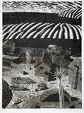 Brian Campbell, Corrugated Kingdom, woodcut, 11/20
