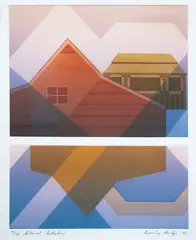 Beverley Neutze, Colonial Reflections, screenprint, 19/50