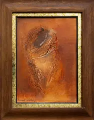 Margaret Woolley, Untitled - Portrait, oil on canvas board