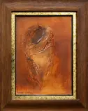 Margaret Woolley, Untitled - Portrait, oil on canvas board