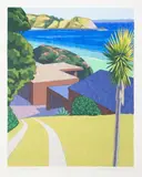 Fassett Burnett, Coopers Beach, screenprint, 7/100