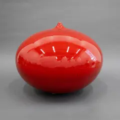 Graham Ambrose, Large orb, with bright red glaze