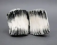 Len Castle, Earth Book, white earthenware with dark grey staining