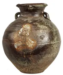 Large floor vase by Chester Nealie, anagama fired stoneware, offered Sep 2026