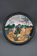 Jengis Poor, ‘Parihaka 1878’ bowl, printed potters’ marks to base