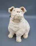 Carolyn Hodgson, William aka 'Willie', life size English bulldog ceramic figure