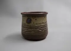 Len Castle, Small pot, stoneware with textured surface and ash glaze