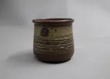 Len Castle, Small pot, stoneware with textured surface and ash glaze