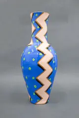 Warren Tippett, Large lamp base, painted earthenware (AF)