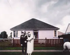 Gas Mask Wedding (from Health, Happiness and Housing) by Ava Seymour, chromogenic colour print, 2/5, sold Aug 2026
