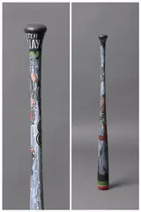 Shane Cotton, Clutch Play III, acrylic on ash baseball bat