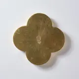 Max Gimblett, That Place, black clay and gold on shaped board