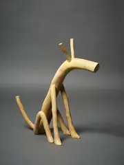 Barry Lett, Carter Dog, steel armature, builder’s bog and paint, edition of 2 (2003)