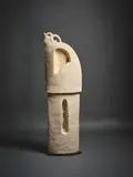 Baye Riddell, Manaia, gas-fired white raku clay