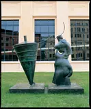 Paul Dibble, The Rotating Rhythms of the Twentieth Century, cast bronze (two parts), unique edition