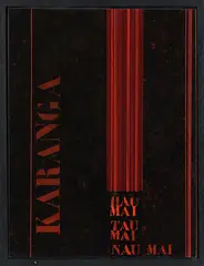 Ralph Hotere, Karanga, brolite lacquer and enamel on board
