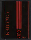 Ralph Hotere, Karanga, brolite lacquer and enamel on board