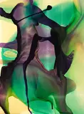 Dale Frank, Untitled, pigmented varnish on linen canvas